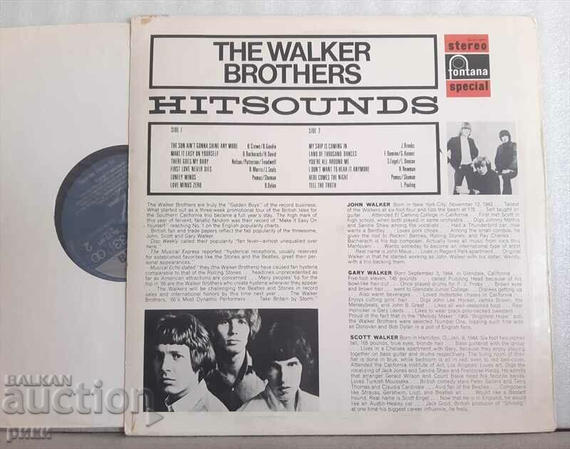 The Walker Brothers – Hitsounds - 1966 with price 18.00 BGN | € 9.20 The Walker Brothers – Hitsounds - 1966 with price 18.00 BGN | € 9.20