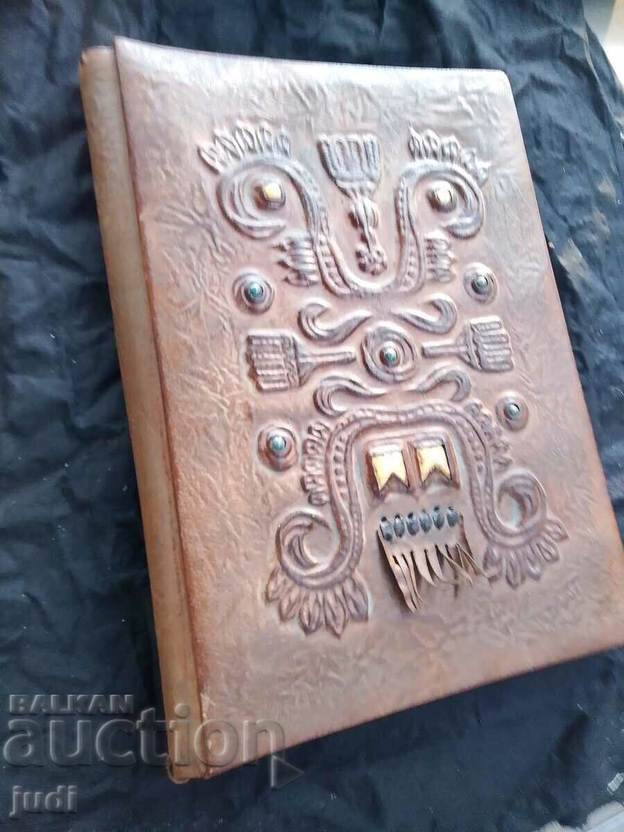 Auction Social folder genuine leather Auction Social folder genuine leather