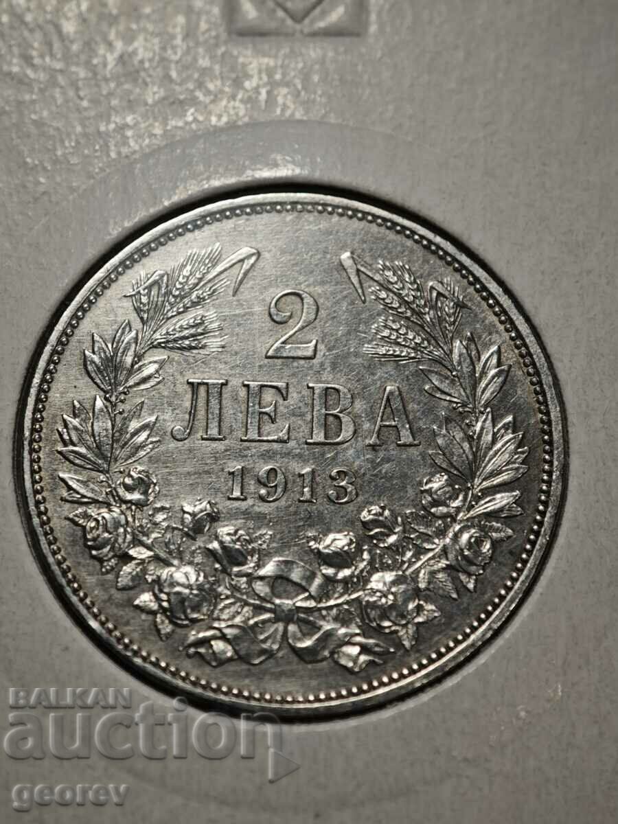 2 Leva 1913. Nice Relief