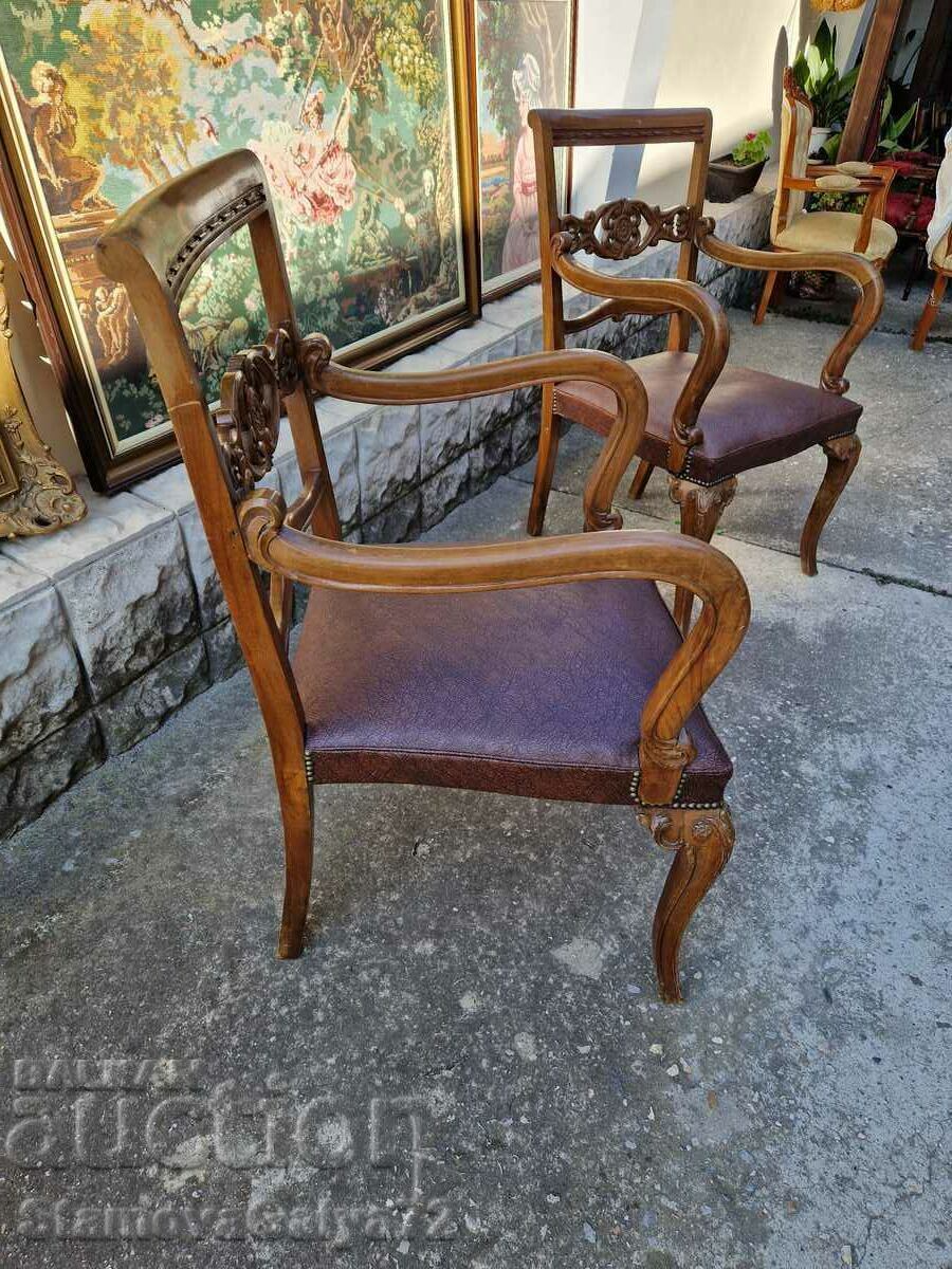 O pereche de fotolii antice superbe Louis 15 - 5 O pereche de fotolii antice superbe Louis 15 - 5