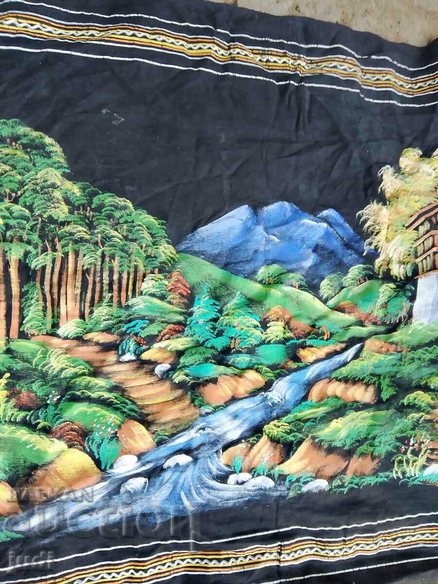 Delivery of Oil painting fabric Delivery of Oil painting fabric