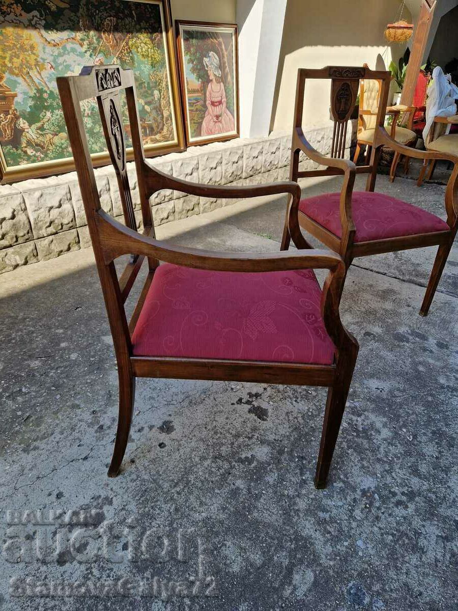 A lovely pair of Biedermeier armchairs - 5 A lovely pair of Biedermeier armchairs - 5