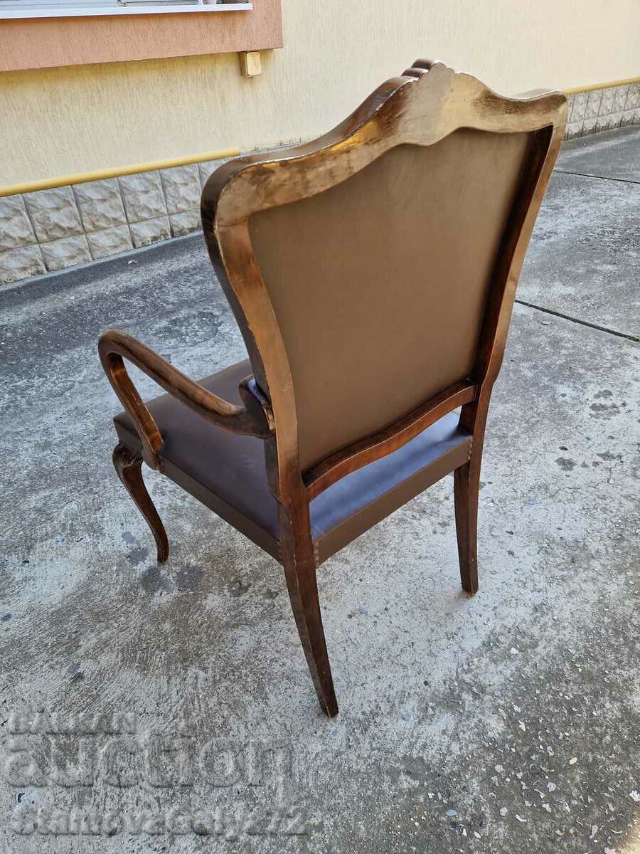 A wonderful antique baroque Louis 15 chair - 5