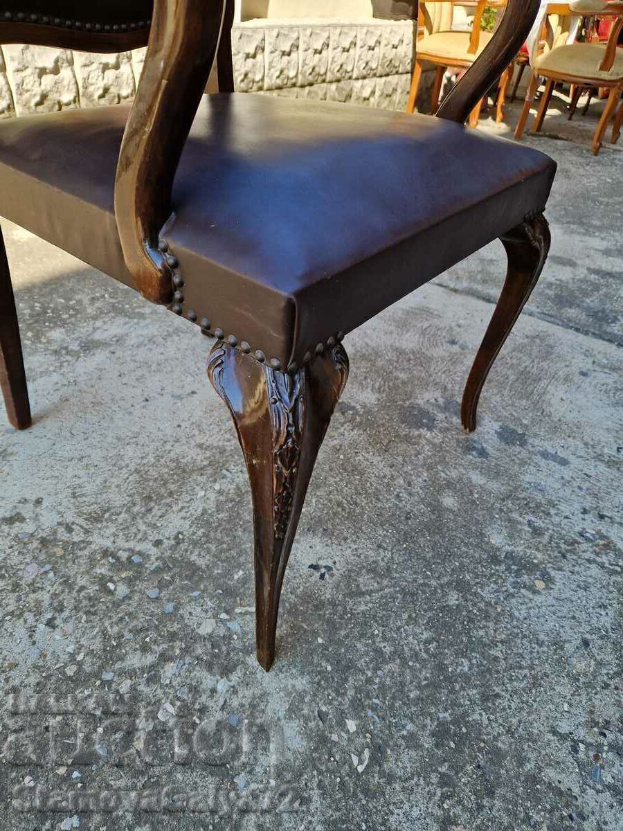 A wonderful antique baroque Louis 15 chair - 7