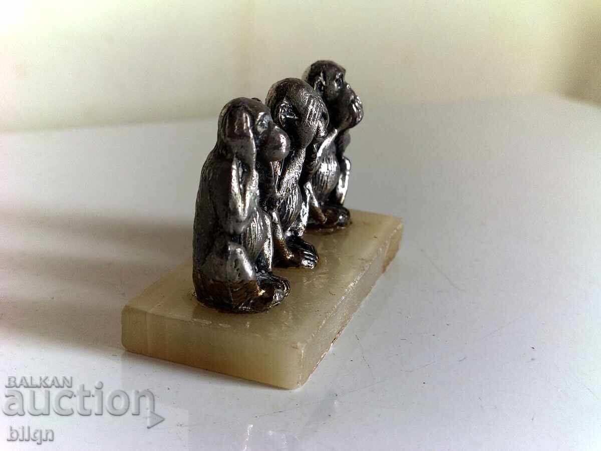 Collectible Silver-Plated Figurine The Three Wise Monkeys with price 29.98 BGN | € 15.33 Collectible Silver-Plated Figurine The Three Wise Monkeys with price 29.98 BGN | € 15.33