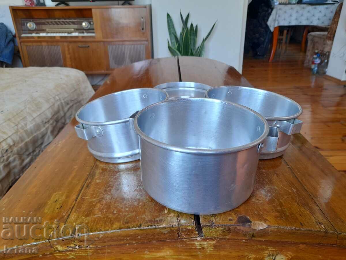 Auction Old aluminum food containers Auction Old aluminum food containers