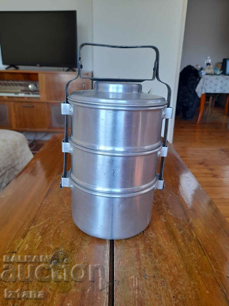 Old aluminum food containers