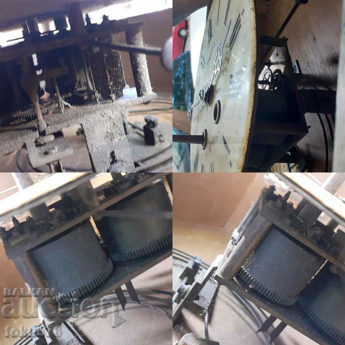 A lovely antique mother of pearl inlaid wall clock - 7 A lovely antique mother of pearl inlaid wall clock - 7