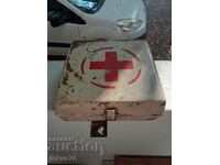 Old metal Soviet first aid kit