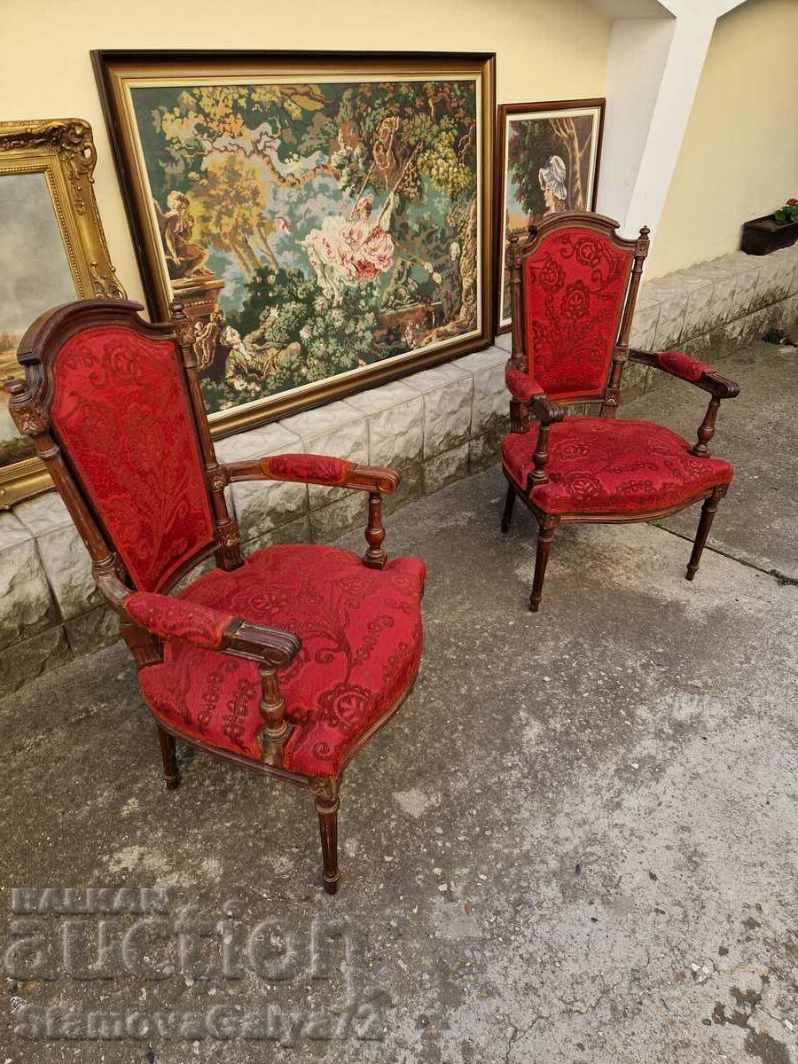 Auction  Lovely antique Victorian style armchairs