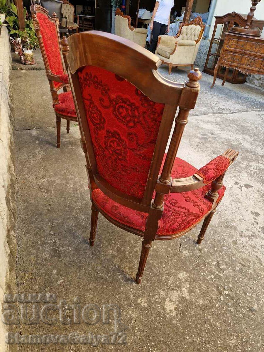 Lovely antique Victorian style armchairs - 7