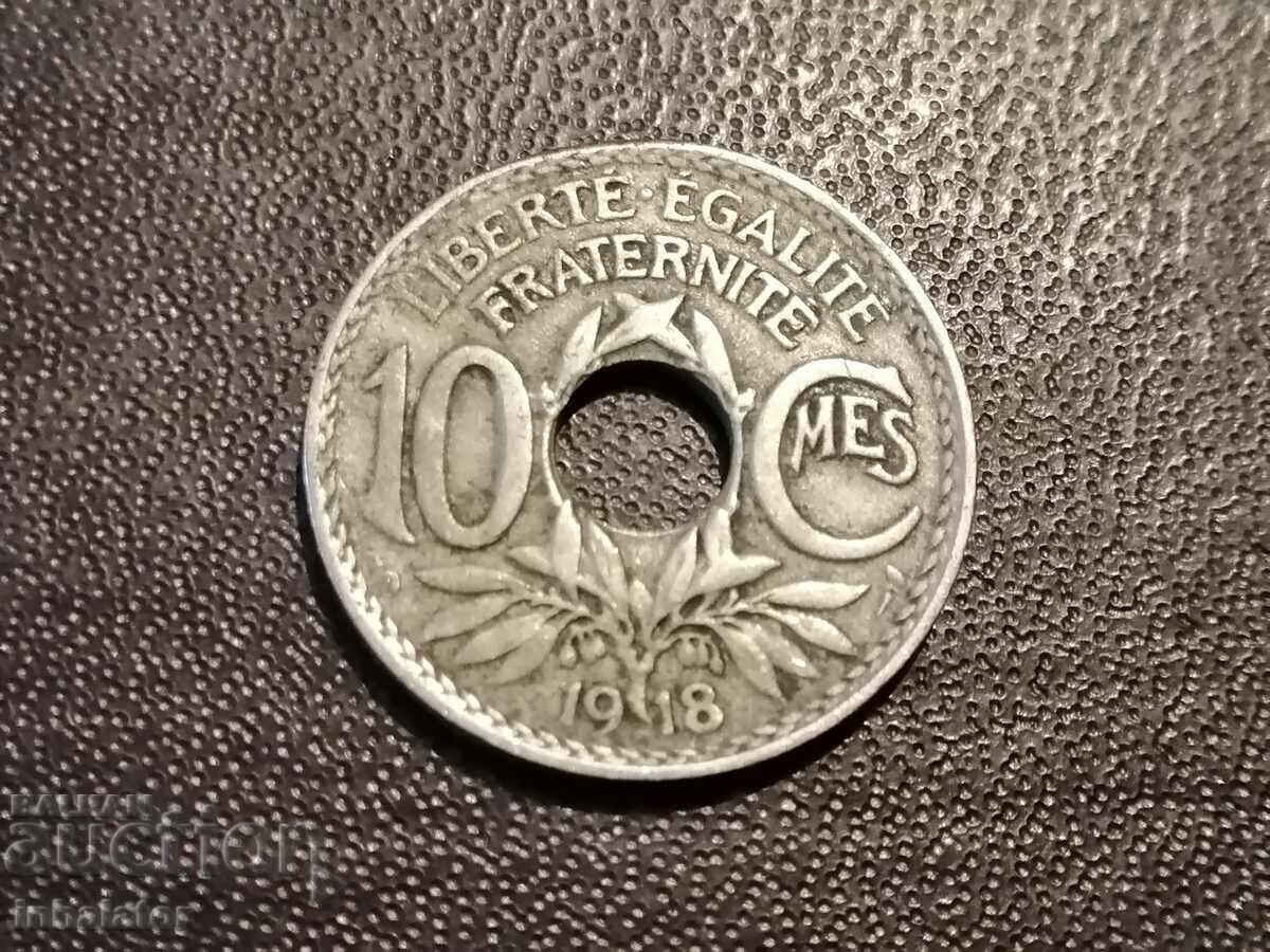 1918 10 centimes France