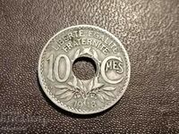 1918 10 centimes Franta