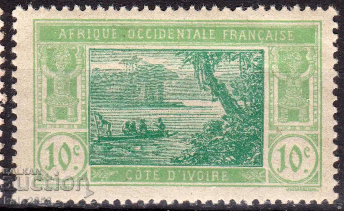 Franța/Cote D"Ivoire/AOF-1913/22-Regular-Laguna,MLH