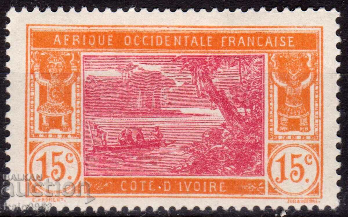 Франция/Cote D"Ivoire/AOF-1913/22-Редовни-Лагунa,MLH