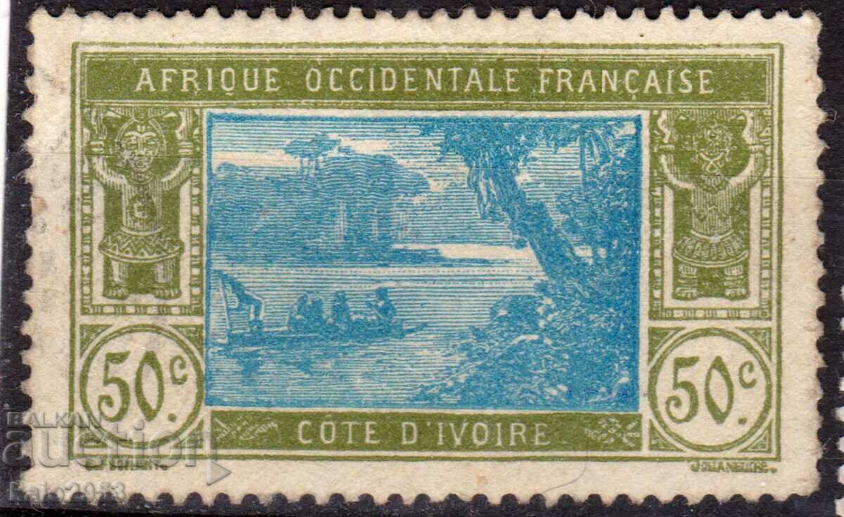 Franța/Cote D"Ivoire/AOF-1913/22-Regular-Laguna,MLH