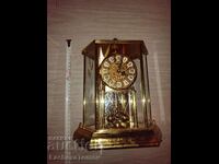 Beautiful desk clock Kundo Germany rare working gong