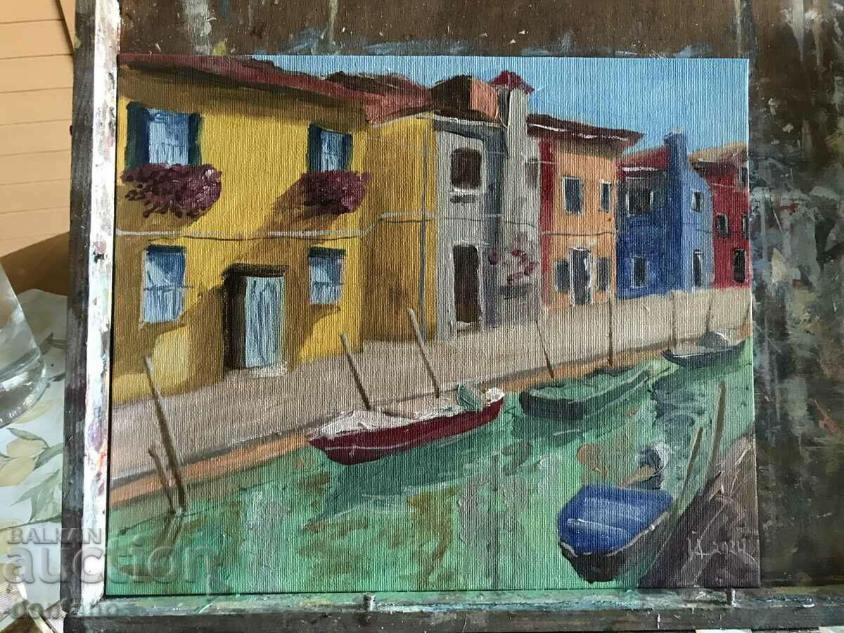 Oil painting - Landscape - Venice