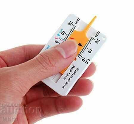 Caliper depth measurement of winter and summer tires Depth gauge with price 5.00 BGN | € 2.56 Caliper depth measurement of winter and summer tires Depth gauge with price 5.00 BGN | € 2.56