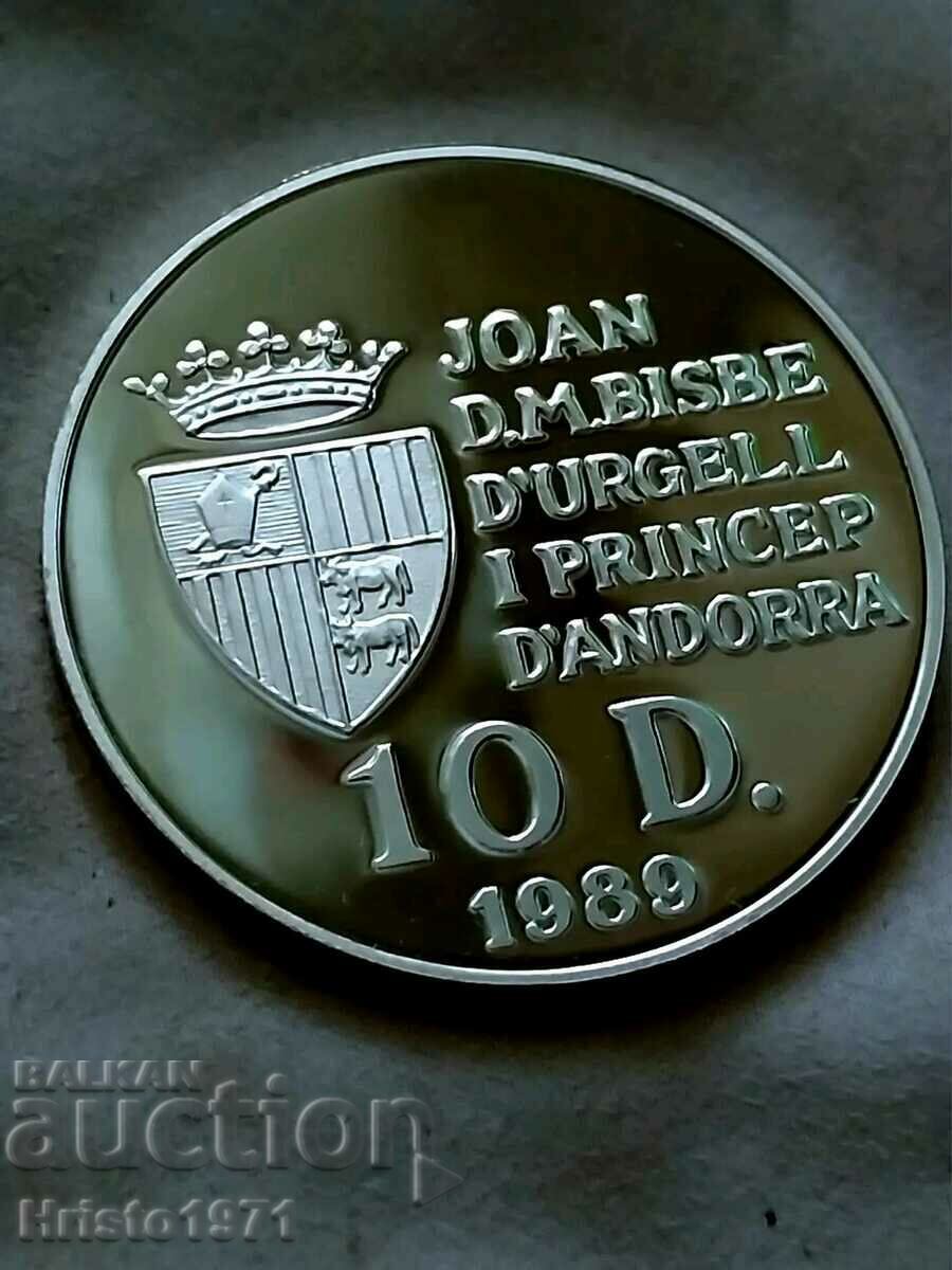 10 dinari 1989 Andorra