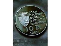 10 dinars 1989 Andorra