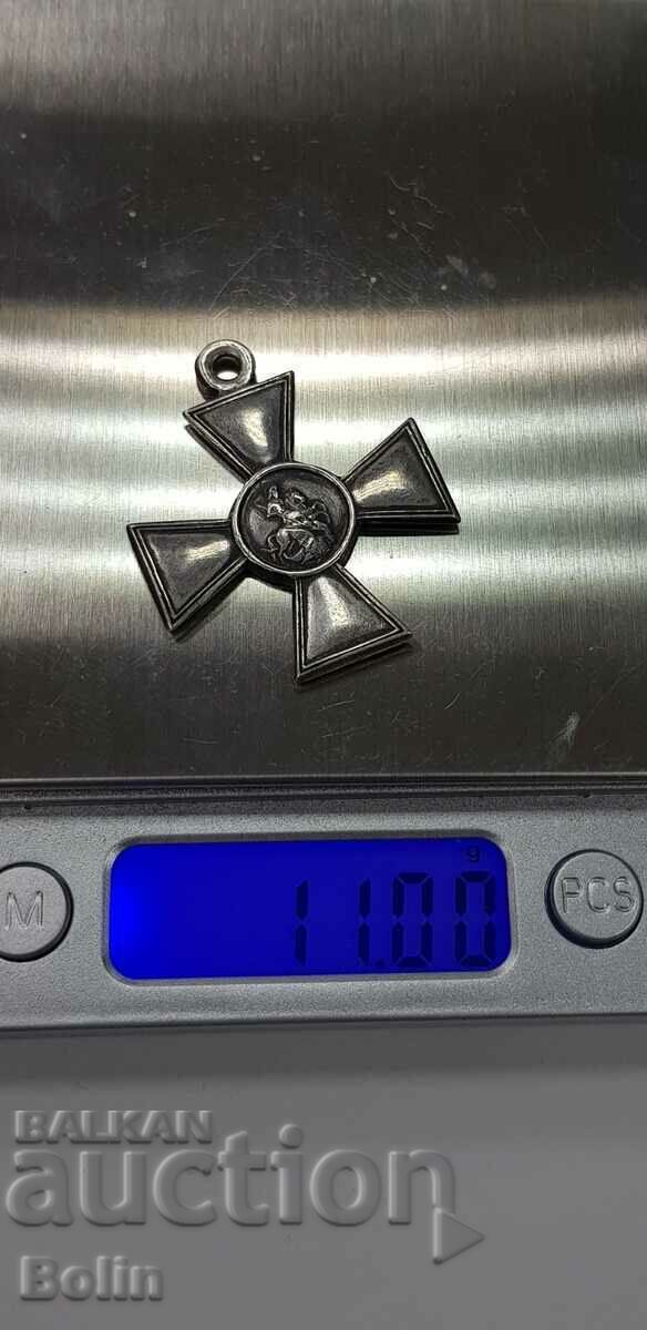 Rare Russian Imperial St. George's Cross for Courage - 4 c. - 6 Rare Russian Imperial St. George's Cross for Courage - 4 c. - 6