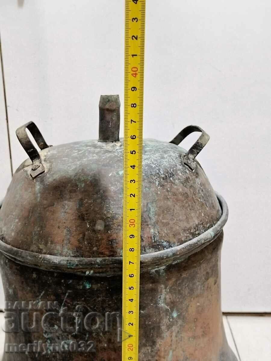 Auction Slum brandy kettle with pipe copper with lid copper vessel Auction Slum brandy kettle with pipe copper with lid copper vessel