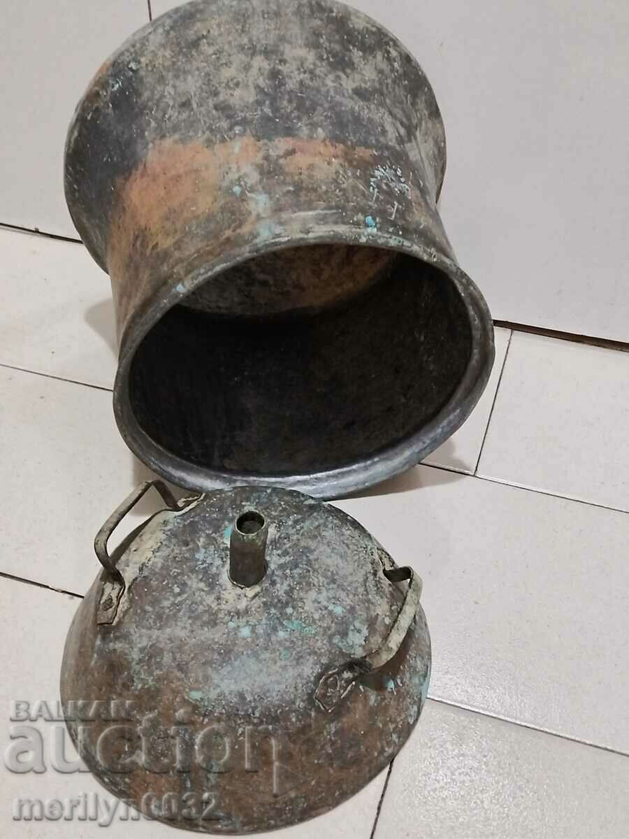 Slum brandy kettle with pipe copper with lid copper vessel - 6 Slum brandy kettle with pipe copper with lid copper vessel - 6