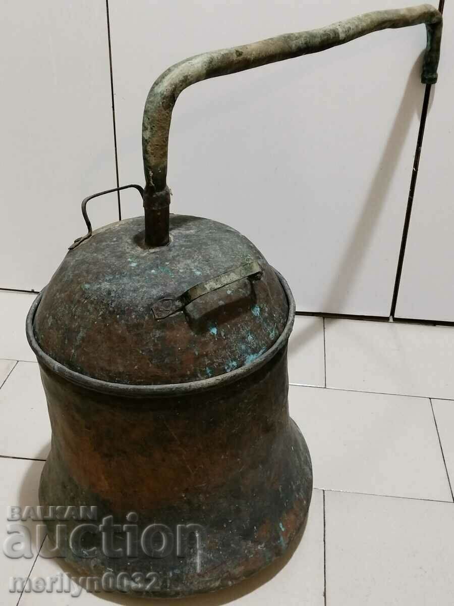 Slum brandy kettle with pipe copper with lid copper vessel Slum brandy kettle with pipe copper with lid copper vessel