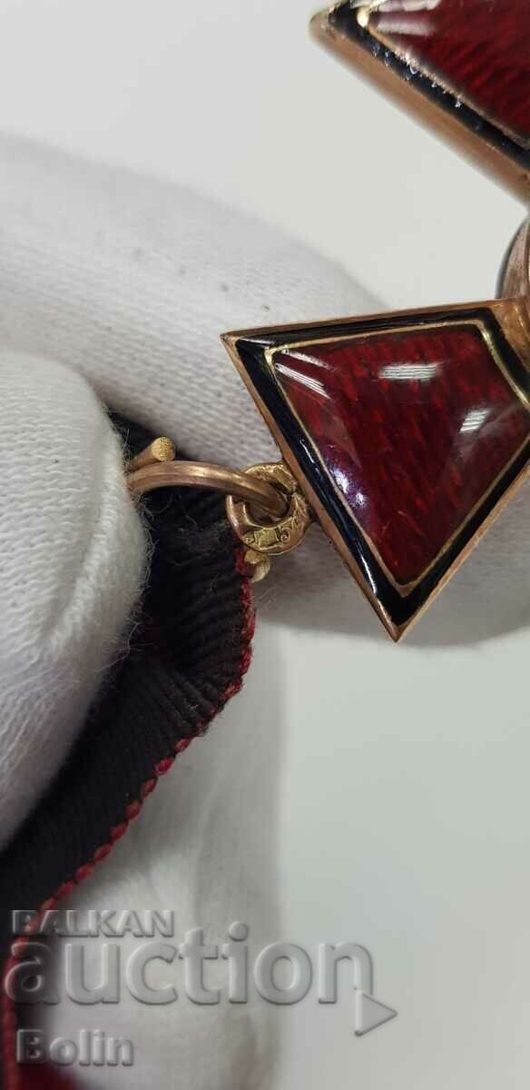 Delivery of Uniquely rare gold Russian Imperial Order of St. Vladimir 4th cent.