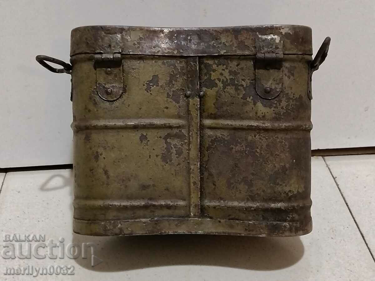 Auction WWII Wehrmacht WW2 Metal Binocular Case Auction WWII Wehrmacht WW2 Metal Binocular Case