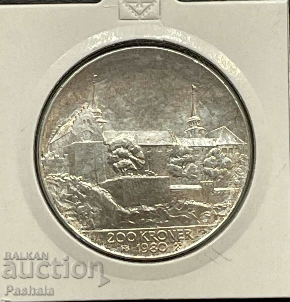 Norway 200 kroner 1980 Norway 200 kroner 1980