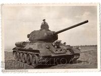 OLD PHOTO TANK MILITARY SOLDIER ON FIELD TRAINING G983