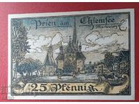 Banknote-Germany-Bavaria-Prien am Hemsee-25 pfennig 1920