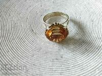 Attractive gold ring, Gold 585, Citrine p 20, approx. 10 gr