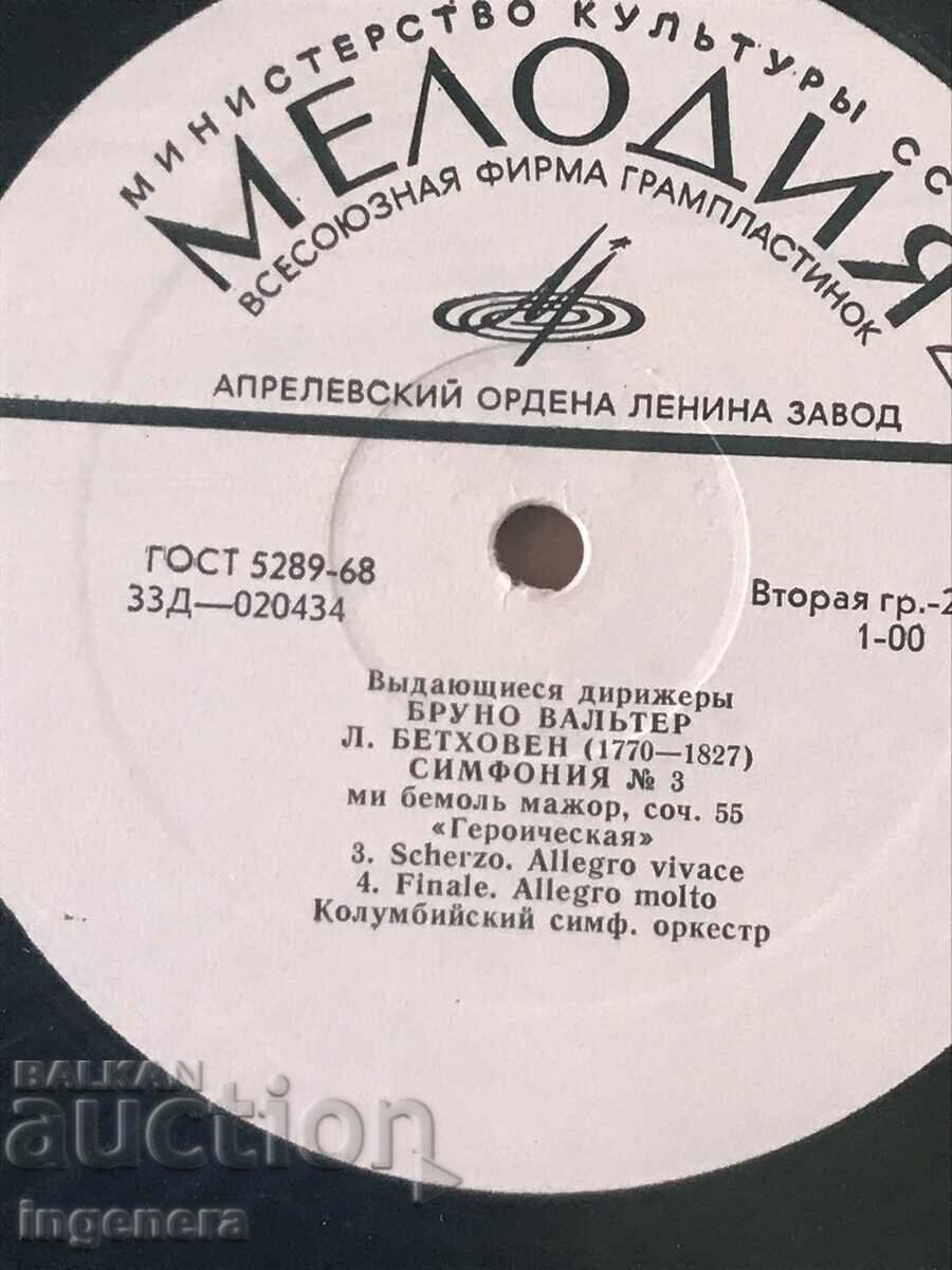 RECORD GRAMOPHONE CLASSICAL MUSIC - BEETHOVEN with price 9.00 BGN | € 4.60 RECORD GRAMOPHONE CLASSICAL MUSIC - BEETHOVEN with price 9.00 BGN | € 4.60