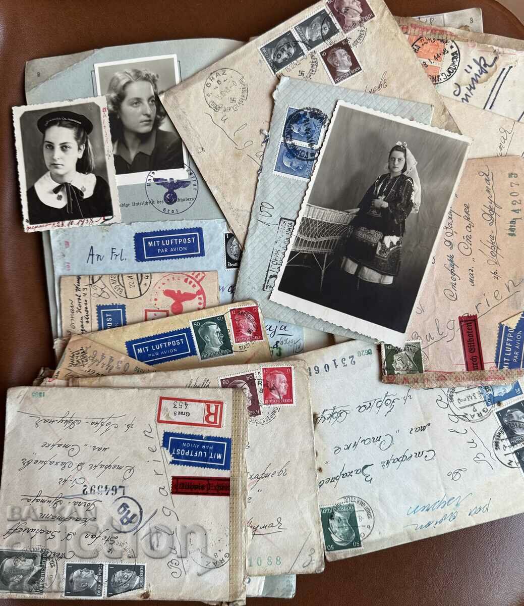 Lot of letters, photos and documents G. Jumaya - Graz VSV