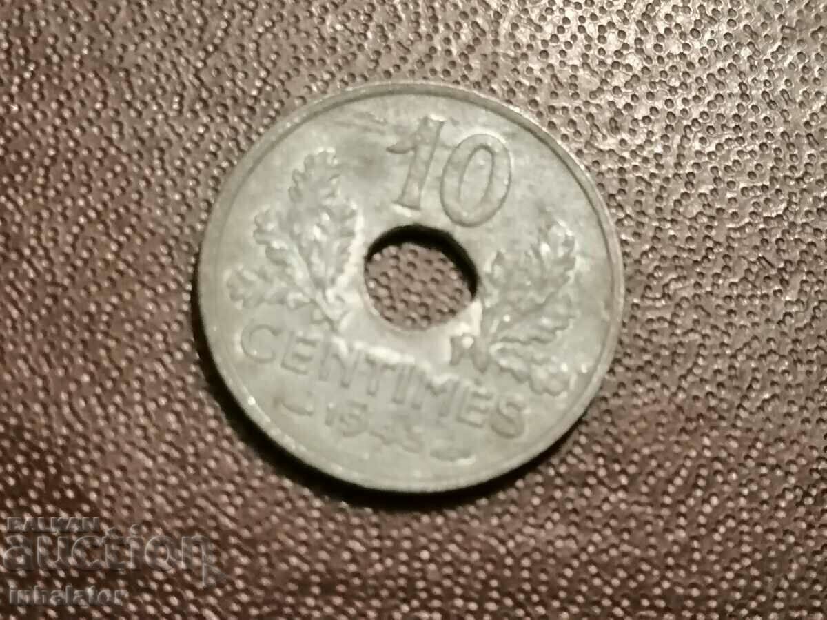 1943 10 centimes France - 17 mm