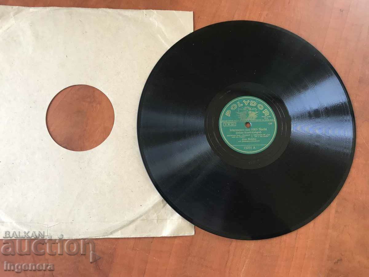 1938 BAKELIT-GERMANIA MARCAREA RECORDULUI GRAMOFON 1938 BAKELIT-GERMANIA MARCAREA RECORDULUI GRAMOFON