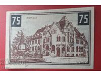 Banknote-Germany-Saxony-Wunstorf-75 pfennig 1922