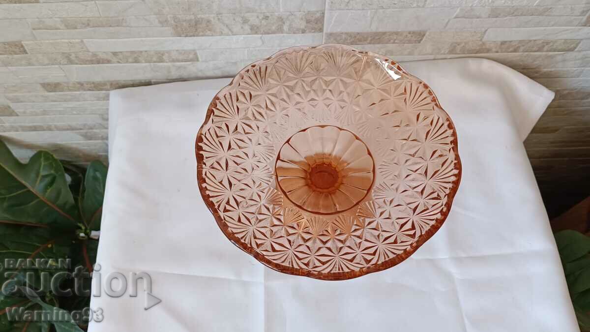 Fructera din sticla social - sticla colorata - 6