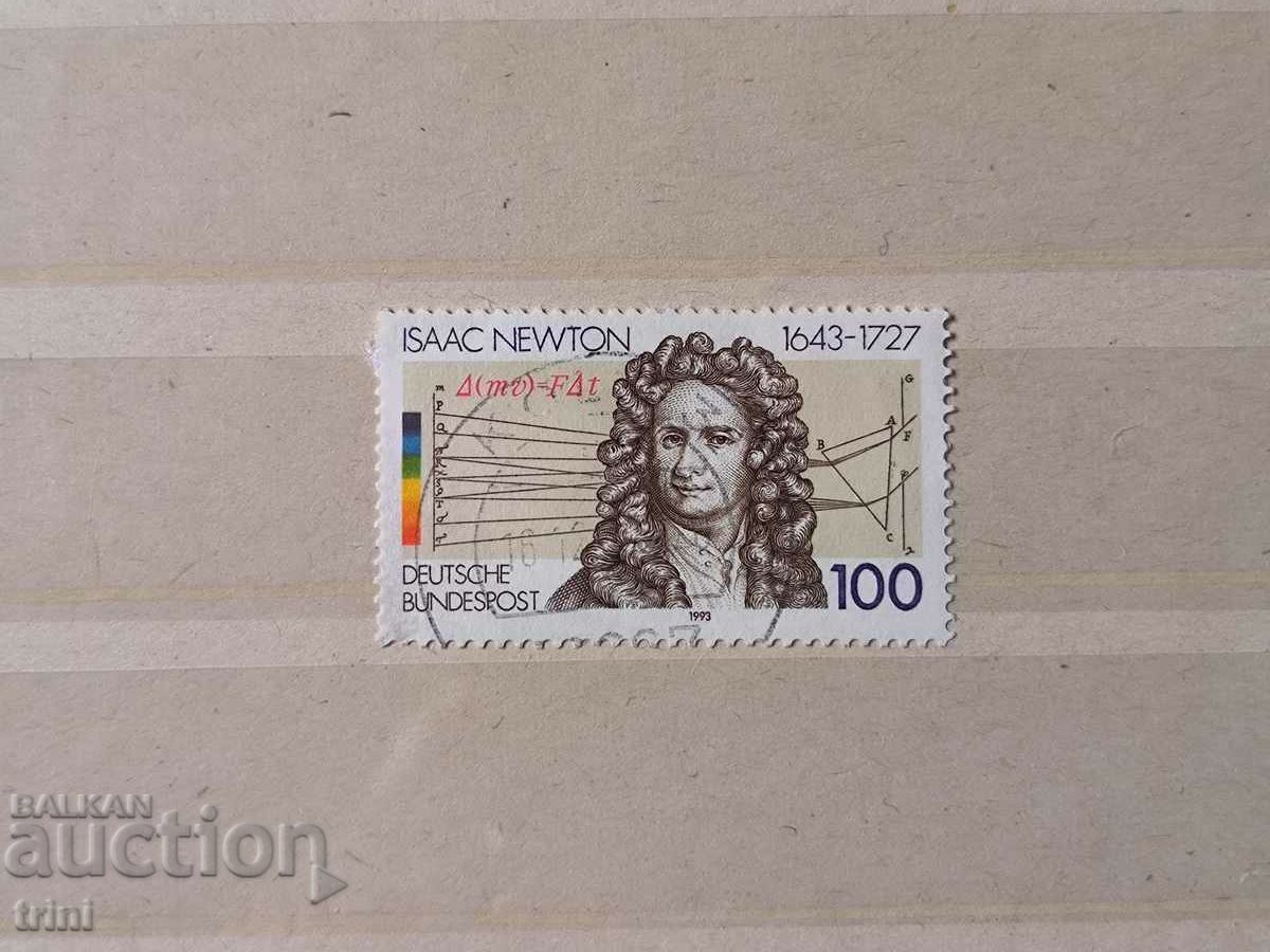 Germania 1993 350 de ani de la nașterea lui Isaac Newton