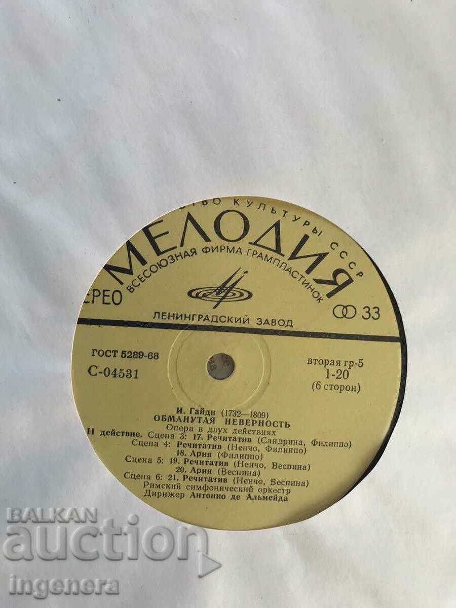 Δημοπρασία ΔΙΣΚΟΣ ΓΡΑΜΟΦΩΝΟ-ΟΠΕΡΑ-ΧΑΪΝΤΝ-Η ΞΕΣΠΤΙΚΗ ΝΥΦΗ-ΣΕΤ 3 ΤΕΜ. Δημοπρασία ΔΙΣΚΟΣ ΓΡΑΜΟΦΩΝΟ-ΟΠΕΡΑ-ΧΑΪΝΤΝ-Η ΞΕΣΠΤΙΚΗ ΝΥΦΗ-ΣΕΤ 3 ΤΕΜ.