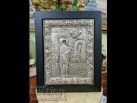 Wonderful Antique Silver Icon - Certificate Marks