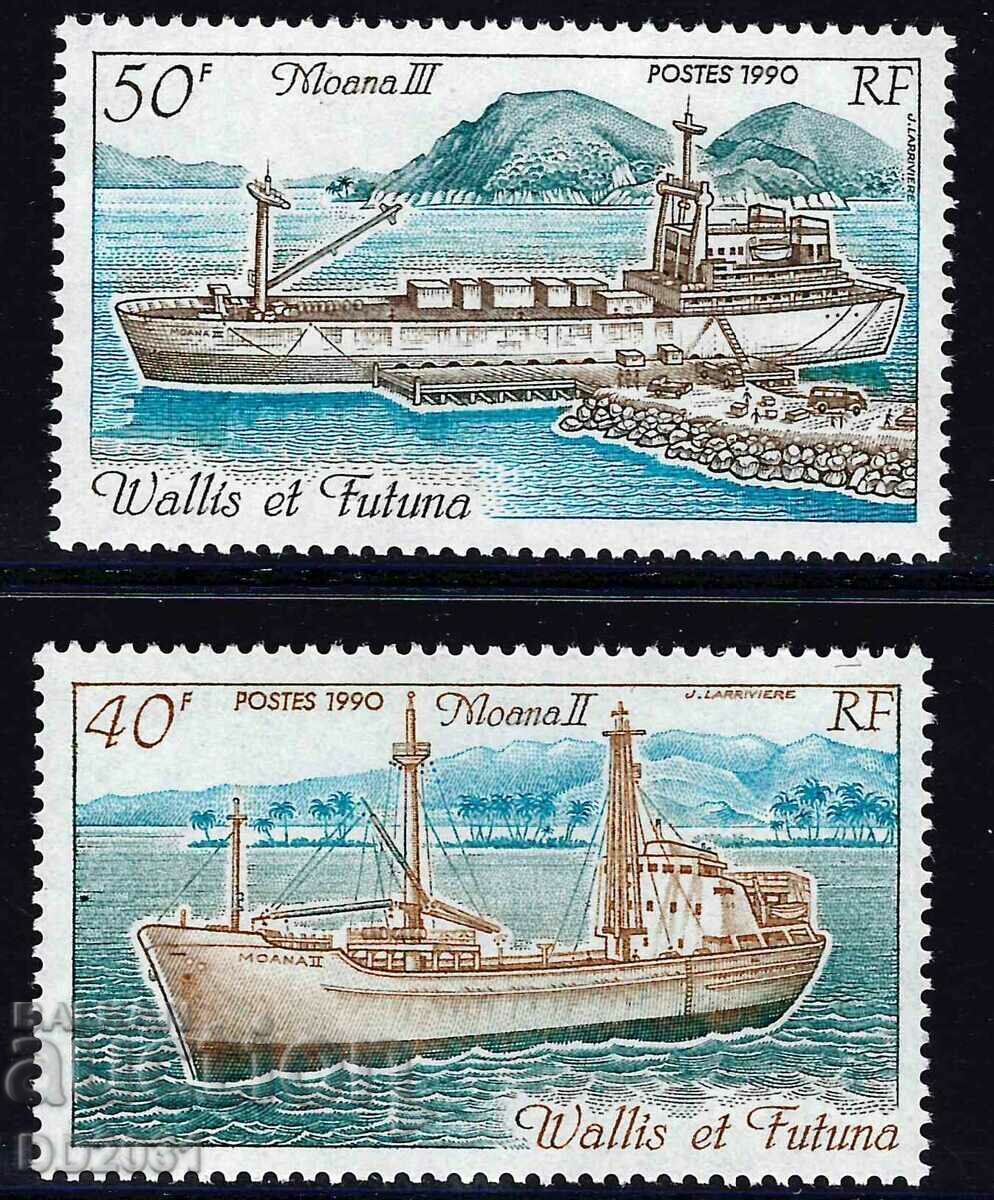 Wallis and Futuna 1990 - πλοία MNH