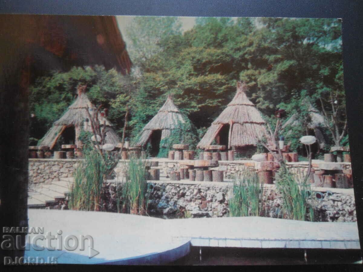 VARNA, Golden Sands-Bar "Kolibite", old postcard