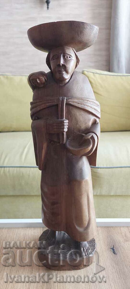 Wood carving, height 45 cm, excellent Wood carving, height 45 cm, excellent