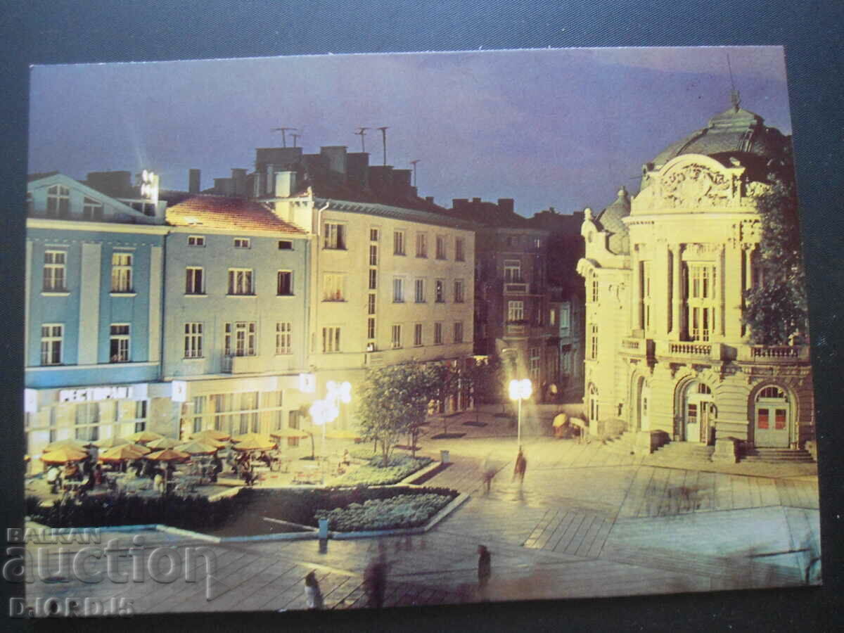 VARNA - the center, old postcard