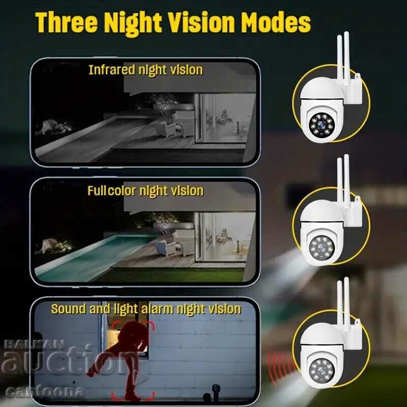 Cameră IP wireless WiFi 5 Mpx cu vedere pe timp de noapte, 360°, Full HD - 7 Cameră IP wireless WiFi 5 Mpx cu vedere pe timp de noapte, 360°, Full HD - 7