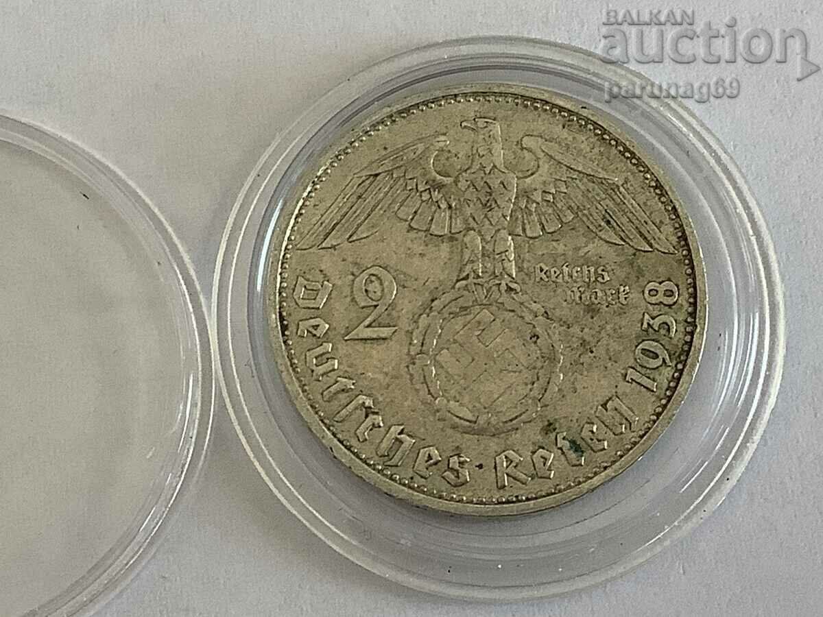 Germany - Third Reich 2 Reichsmarks 1938 year G